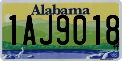 AL license plate 1AJ9018