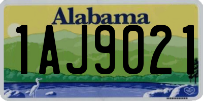 AL license plate 1AJ9021