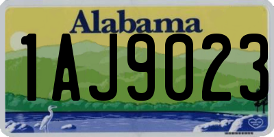 AL license plate 1AJ9023