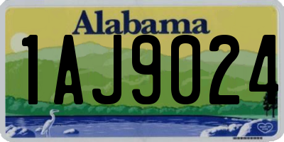 AL license plate 1AJ9024