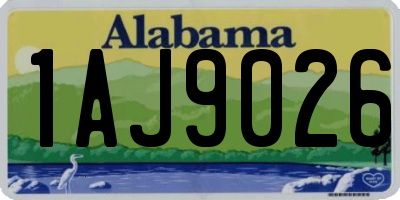 AL license plate 1AJ9026