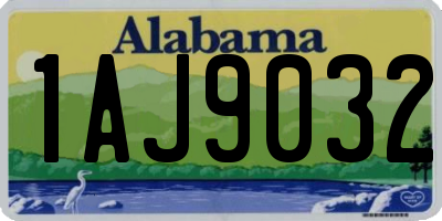AL license plate 1AJ9032