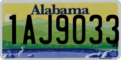 AL license plate 1AJ9033