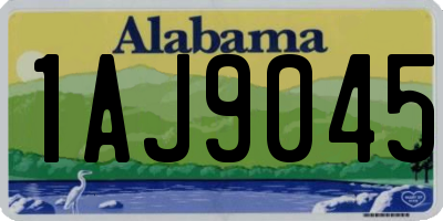 AL license plate 1AJ9045