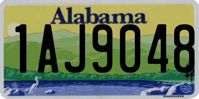 AL license plate 1AJ9048