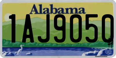 AL license plate 1AJ9050
