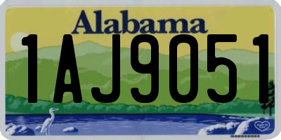 AL license plate 1AJ9051