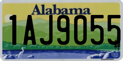 AL license plate 1AJ9055