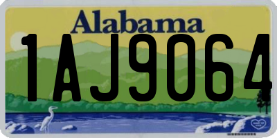 AL license plate 1AJ9064