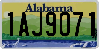 AL license plate 1AJ9071