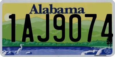 AL license plate 1AJ9074