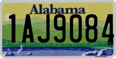 AL license plate 1AJ9084