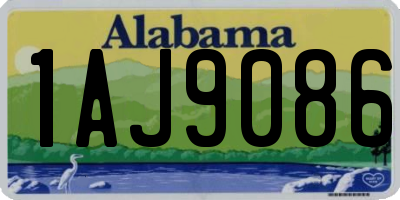 AL license plate 1AJ9086