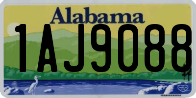 AL license plate 1AJ9088