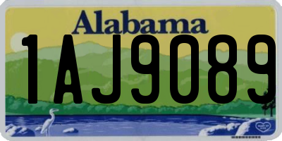 AL license plate 1AJ9089
