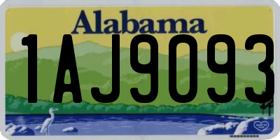 AL license plate 1AJ9093