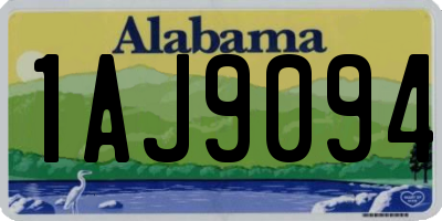 AL license plate 1AJ9094
