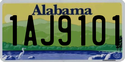 AL license plate 1AJ9101