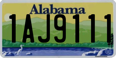 AL license plate 1AJ9111