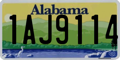 AL license plate 1AJ9114