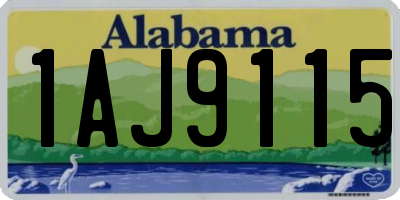 AL license plate 1AJ9115