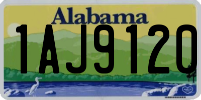 AL license plate 1AJ9120