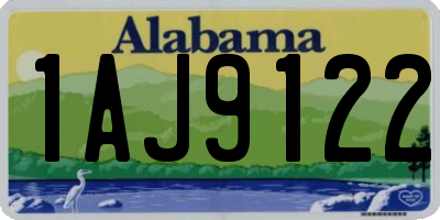 AL license plate 1AJ9122