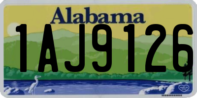 AL license plate 1AJ9126