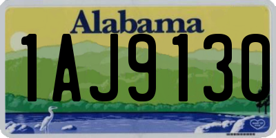 AL license plate 1AJ9130