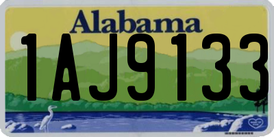 AL license plate 1AJ9133