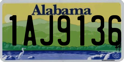 AL license plate 1AJ9136