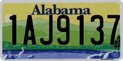 AL license plate 1AJ9137