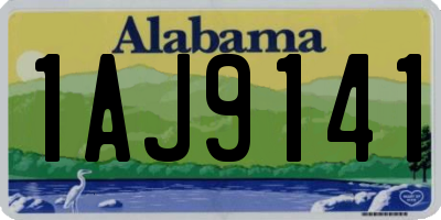 AL license plate 1AJ9141