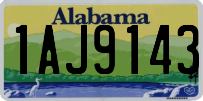 AL license plate 1AJ9143