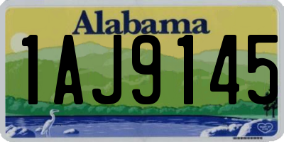 AL license plate 1AJ9145