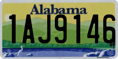 AL license plate 1AJ9146
