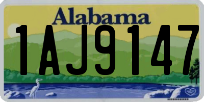 AL license plate 1AJ9147