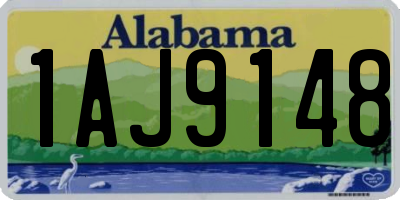 AL license plate 1AJ9148