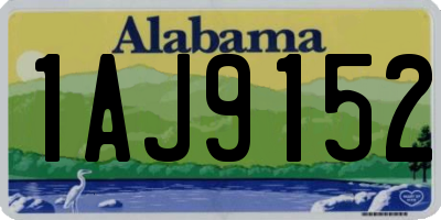 AL license plate 1AJ9152
