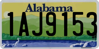 AL license plate 1AJ9153