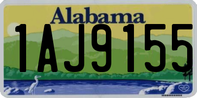 AL license plate 1AJ9155