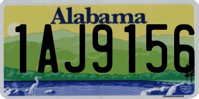 AL license plate 1AJ9156