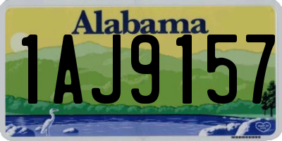 AL license plate 1AJ9157