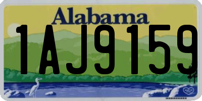 AL license plate 1AJ9159