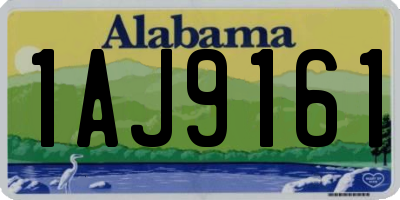 AL license plate 1AJ9161