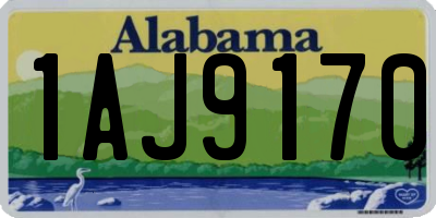 AL license plate 1AJ9170