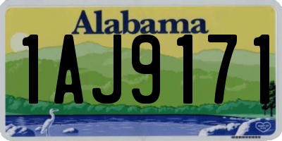 AL license plate 1AJ9171