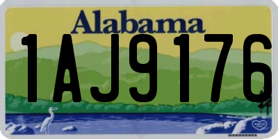 AL license plate 1AJ9176