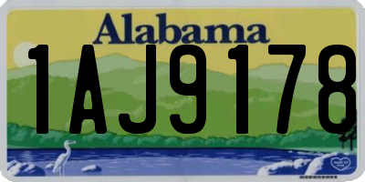 AL license plate 1AJ9178