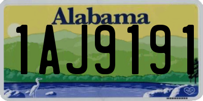AL license plate 1AJ9191